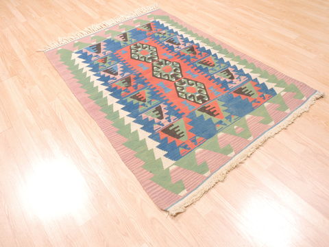 Kilim Green Flat Woven 311 X 58 Area Rug 100-110837 Image 2