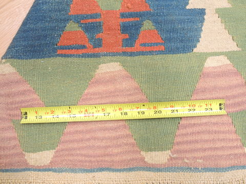 Kilim Green Flat Woven 311 X 58 Area Rug 100-110837 Image 5