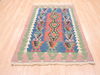 Kilim Green Flat Woven 311 X 58  Area Rug 100-110837 Thumb 7