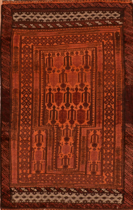 Kilim Brown Flat Woven 36 X 57 Area Rug 100-110839 Image 0