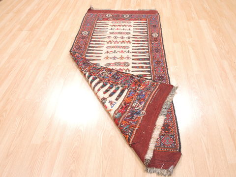 Kilim Red Flat Woven 27 X 59 Area Rug 100-110843 Image 7
