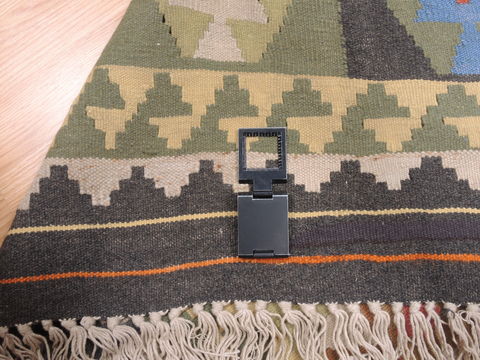 Kilim Green Runner Flat Woven 34 X 68 Area Rug 100-110844 Image 3