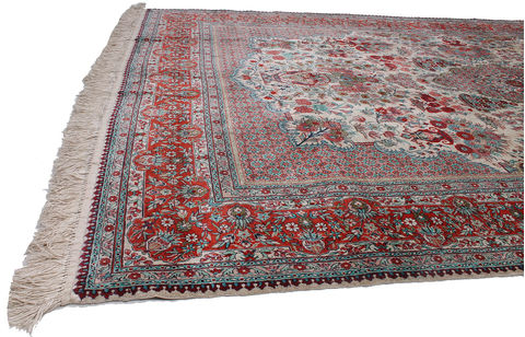 Qum White Hand Knotted 60 X 90 Area Rug 254-110851 Image 5