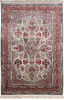 Qum White Hand Knotted 60 X 90  Area Rug 254-110851 Thumb 0
