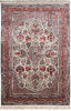 Qum White Hand Knotted 60 X 90 Area Rug 254-110851 Thumb 0