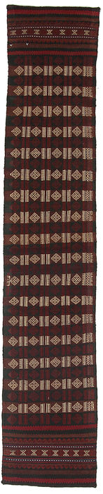 Kilim Red Runner Hand Knotted 12 X 51  Area Rug 254-110857 Image 0