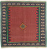 Kilim Red Square Hand Knotted 47 X 47  Area Rug 254-110865 Thumb 0