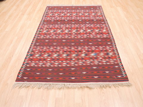 Kilim Red Flat Woven 42 X 64 Area Rug 100-110868 Image 1