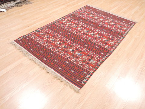 Kilim Red Flat Woven 42 X 64 Area Rug 100-110868 Image 2