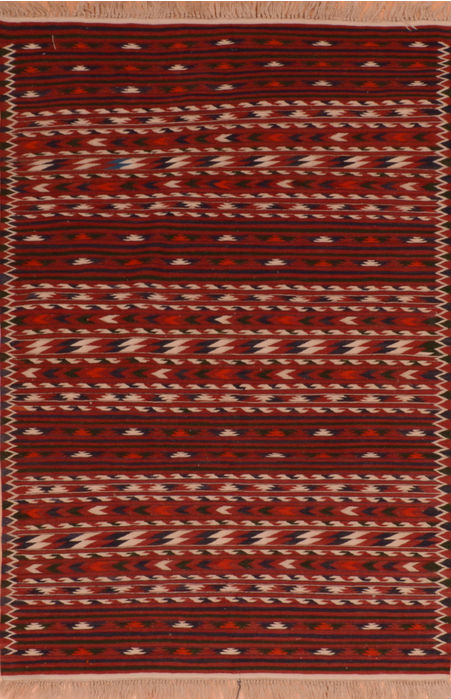 Kilim Red Flat Woven 42 X 64 Area Rug 100-110868 Image 0
