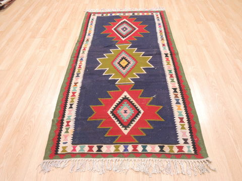 Kilim Red Runner Flat Woven 35 X 67 Area Rug 100-110869 Image 1