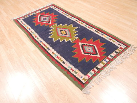 Kilim Red Runner Flat Woven 35 X 67 Area Rug 100-110869 Image 3