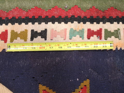 Kilim Red Runner Flat Woven 35 X 67 Area Rug 100-110869 Image 6