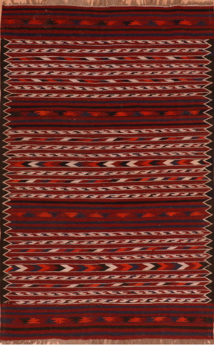 Kilim Red Flat Woven 311 X 62 Area Rug 100-110870 Image 0