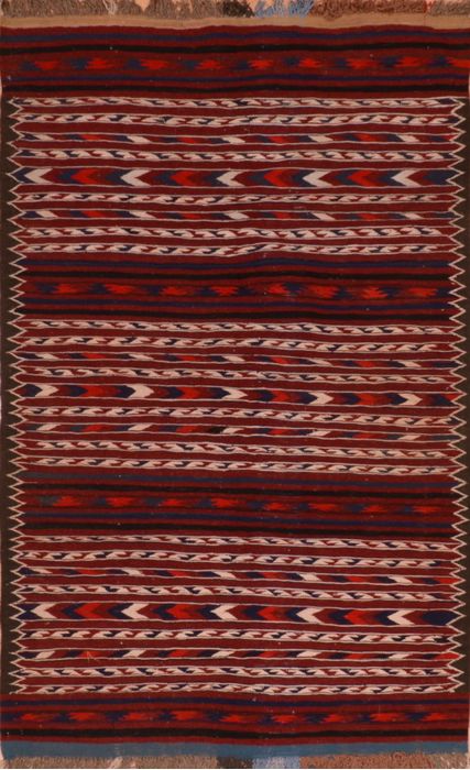 Kilim Red Flat Woven 39 X 63 Area Rug 100-110872 Image 0