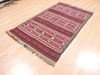 Kilim Red Flat Woven 39 X 63  Area Rug 100-110872 Thumb 2