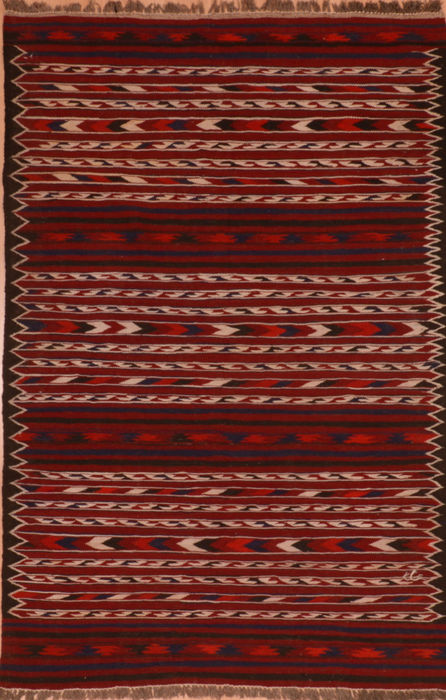 Kilim Red Flat Woven 38 X 61 Area Rug 100-110877 Image 0