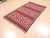 Kilim Red Flat Woven 38 X 61 Area Rug 100-110877 Thumb 1
