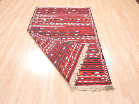 Kilim Red Flat Woven 311 X 63 Area Rug 100-110879 Image 5