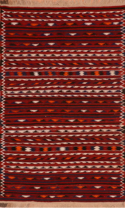 Kilim Red Flat Woven 311 X 63 Area Rug 100-110879 Image 0