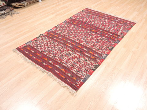 Kilim Red Flat Woven 38 X 63 Area Rug 100-110880 Image 2