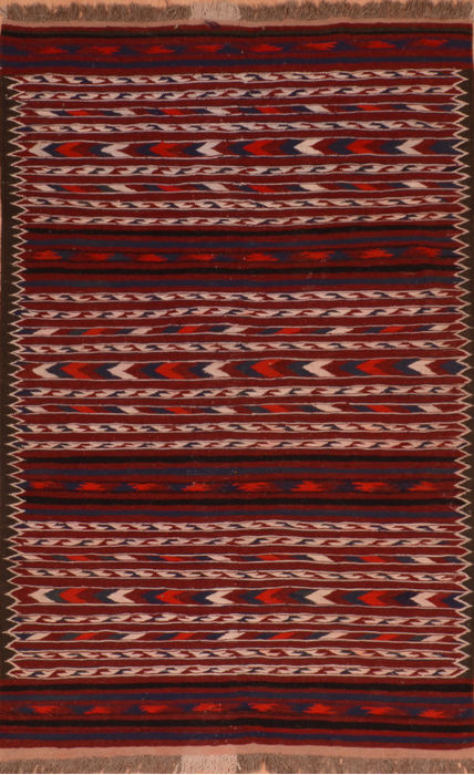 Kilim Red Flat Woven 39 X 61 Area Rug 100-110882 Image 0