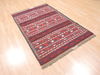 Kilim Red Flat Woven 39 X 61  Area Rug 100-110882 Thumb 3