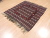 Kilim Red Flat Woven 44 X 47 Area Rug 100-110883 Thumb 2