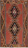 Kilim Brown Flat Woven 37 X 65 Area Rug 100-110886 Thumb 0