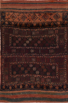 Kilim Red Flat Woven 3'9" X 6'8"  Area Rug 100-110887