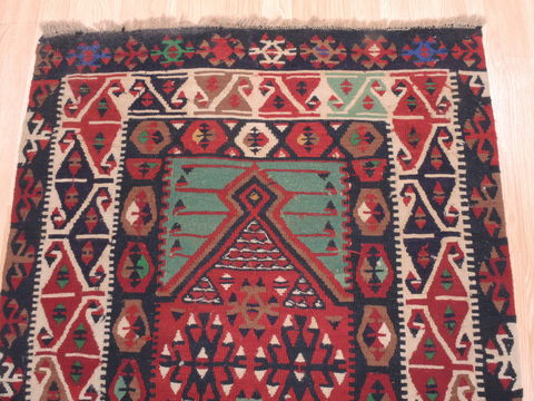 Kilim Red Flat Woven 37 X 51 Area Rug 100-110895 Image 5