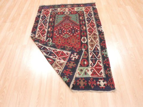 Kilim Red Flat Woven 37 X 51 Area Rug 100-110895 Image 6