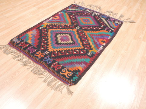 Kilim Red Flat Woven 37 X 52 Area Rug 100-110897 Image 2