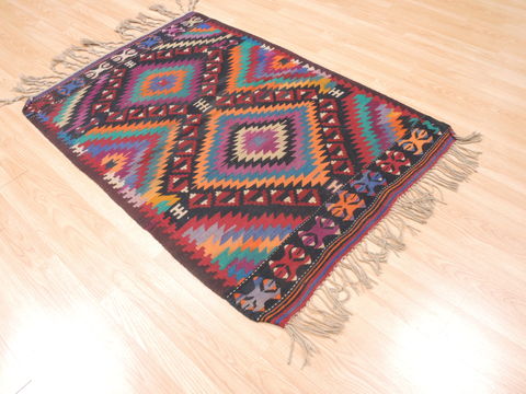 Kilim Red Flat Woven 37 X 52 Area Rug 100-110897 Image 3