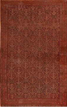 Armenian Kilim Red Rectangle 7x10 ft Wool Carpet 110899