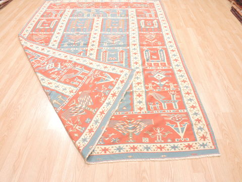 Kilim Beige Flat Woven 63 X 93 Area Rug 100-110903 Image 10