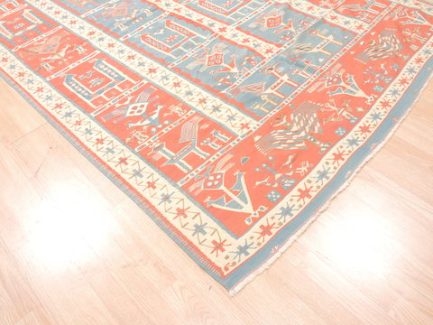 Kilim Beige Flat Woven 63 X 93 Area Rug 100-110903 Image 8