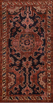 Afghan Khan Mohammadi Blue Runner 10 to 12 ft Wool Carpet 110904