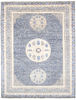 Modern Blue Hand Knotted 91 X 1111 Area Rug 254-110913 Thumb 0