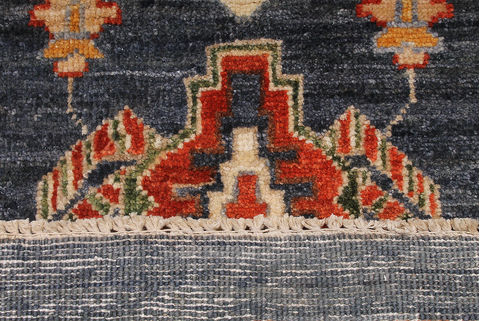 Ziegler Blue Square Hand Knotted 811 X 911 Area Rug 254-110918 Image 1
