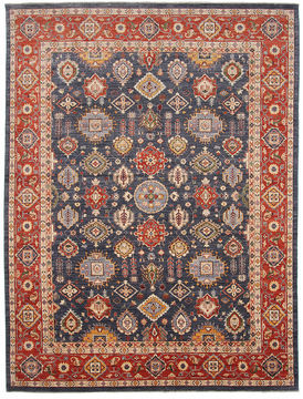 Ziegler Blue Square Hand Knotted 8'11" X 9'11"  Area Rug 254-110918