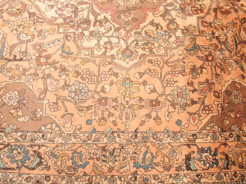 Bakhtiar Beige Hand Knotted 68 X 104 Area Rug 100-110929 Image 11