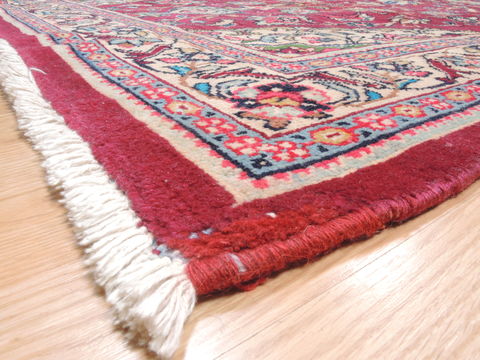 Sarouk Red Runner Hand Knotted 48 X 149 Area Rug 100-110932 Image 7