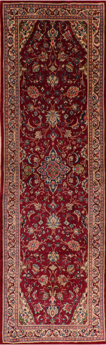 Sarouk Red Runner Hand Knotted 48 X 149 Area Rug 100-110932 Image 0