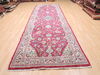 Sarouk Red Runner Hand Knotted 48 X 149  Area Rug 100-110932 Thumb 1