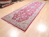 Sarouk Red Runner Hand Knotted 48 X 149  Area Rug 100-110932 Thumb 2