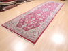 Sarouk Red Runner Hand Knotted 48 X 149 Area Rug 100-110932 Thumb 2