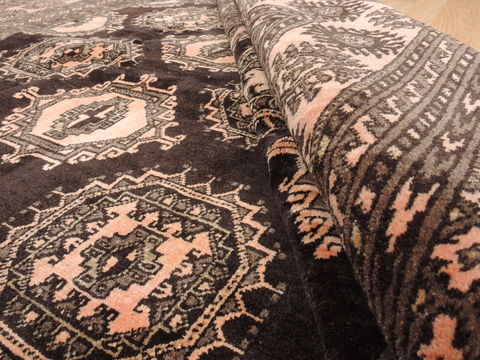 Khan Mohammadi Brown Hand Knotted 61 X 98 Area Rug 100-110935 Image 8