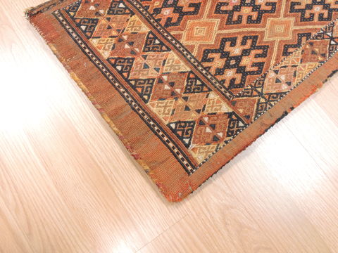 Khan Mohammadi Brown Runner Hand Knotted 14 X 33 Area Rug 100-110942 Image 3