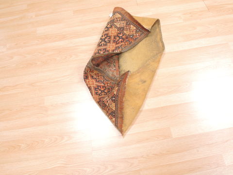 Khan Mohammadi Brown Runner Hand Knotted 14 X 33 Area Rug 100-110942 Image 5